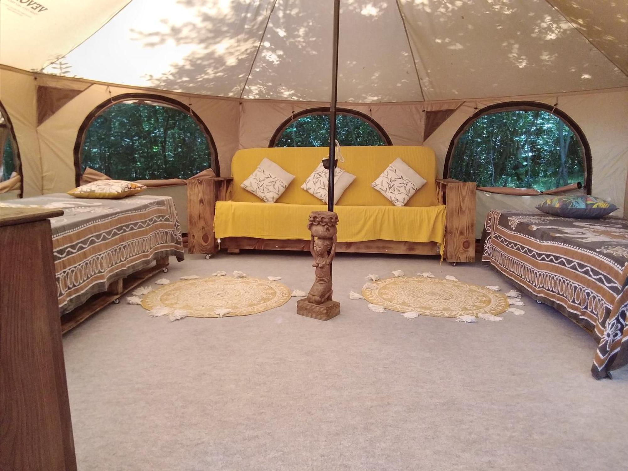 Tente Safari Lodge Dans Foret Luxuriante Vielle-Tursan Exteriör bild